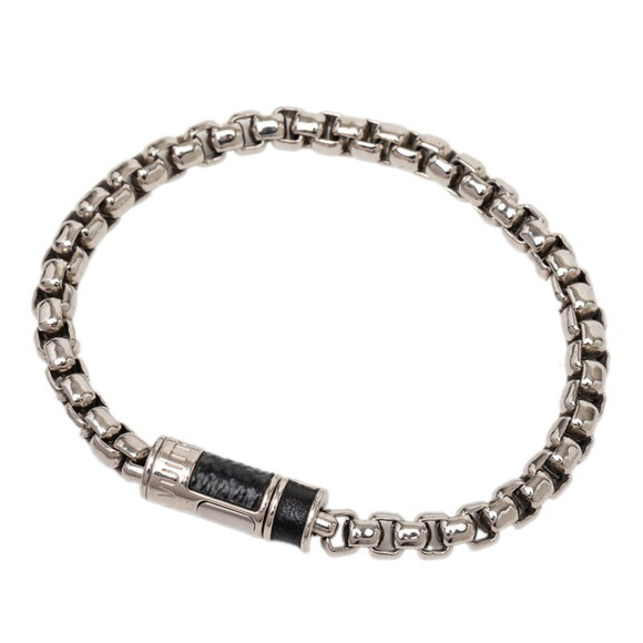 Louis Vuitton Monogram Eclipse Chain Bracelet M63107 in Silver and Black Meta...